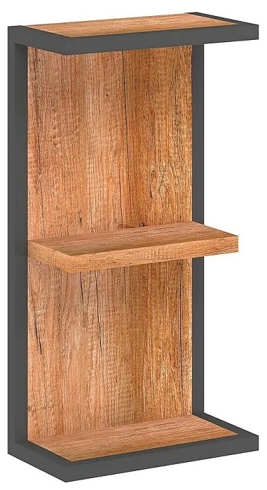 Koupelnová polička Camargue Tree / 16 × 30 × 57,5 cm / hnědá/černá Varianta: ivi1
