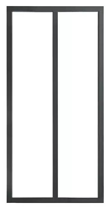 German Skleněná příčka Kit Atelier Loft / 632 x 1300 mm / jednovrstvé bezpečnostní sklo/hliník / transparentní/černá Varianta: ivi1