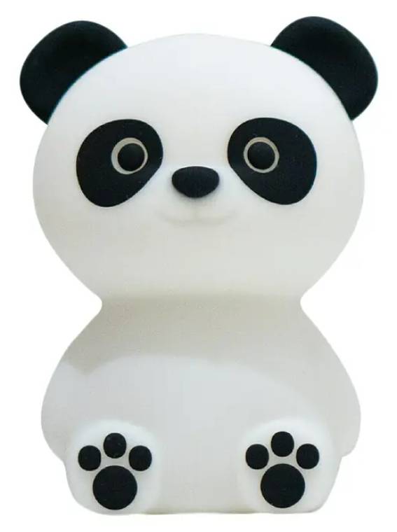 Noční světlo MegaLight Paddy Panda / 9 x 9 x 12 cm / 1 W / 15 lm / bílá/černá Varianta: ivi1