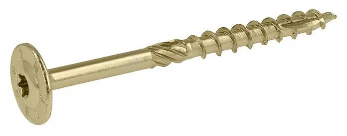 Vrut do dřeva Profi Depot TurboDRILL / 8 x 100 mm / talířová hlava / 50 ks / zlatá Varianta: ivi1