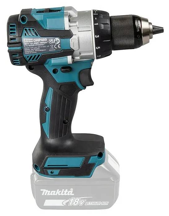 Aku příklepový šroubovák Makita DHP489Z / BEZ AKUMULÁTORU A NABÍJEČKY / 18 V / 73 Nm / 0-550/0-1800 ot./min. / modrá/černá Varianta: ivi1