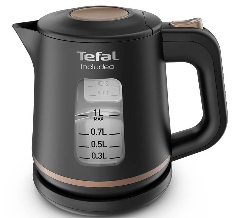 Rychlovarná konvice Tefal Includeo KI533811 / 1 l / 2400 W / plast / černá Varianta: ivi1