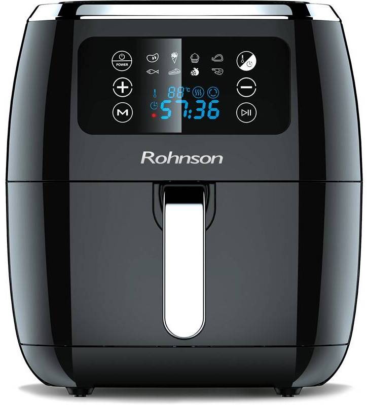 Horkovzdušná fritéza Rohnson R-2818 / 1 800 W / fritovací nádoba 6 l / černá Varianta: ivi1