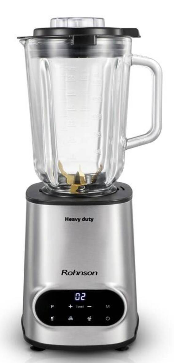 Stolní mixér Rohnson R-5344 Heavy Duty / 1600 W / 1,5 l / 10 rychlostí/pulzní funkce / stříbrná Varianta: ivi5