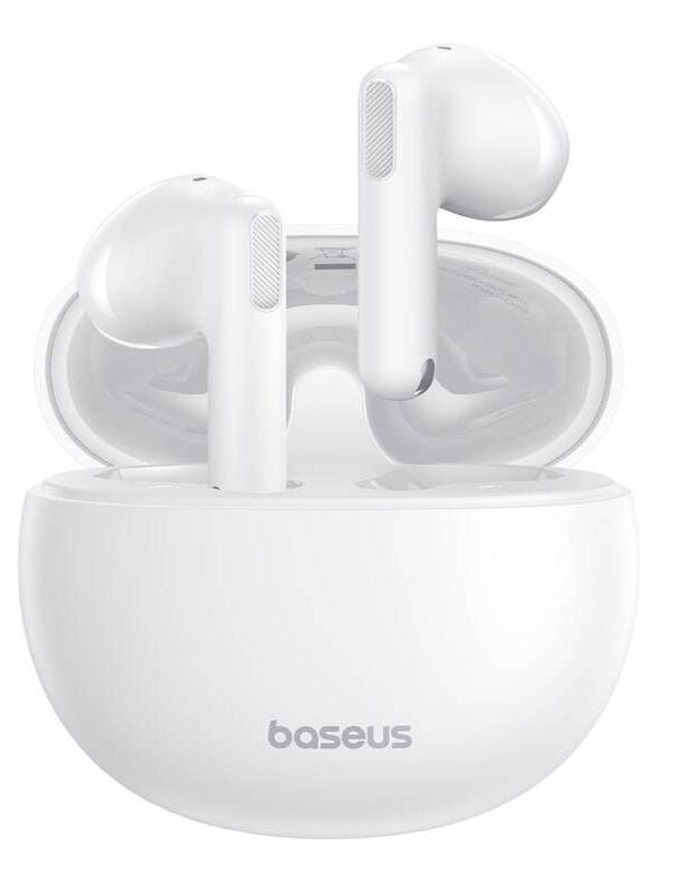 Bezdrátová sluchátka Baseus Bowie E12 / 20-20000 Hz / Bluetooth 5.3 / USB-C / bílá Varianta: ivi1