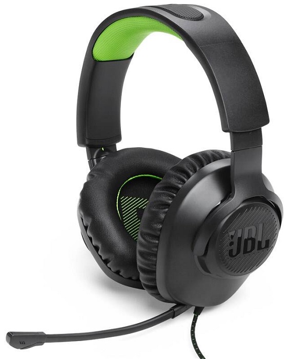 Headset JBL Quantum 100X Console / 3,5mm Jack / 96 dB / černá/zelená Varianta: ivi1