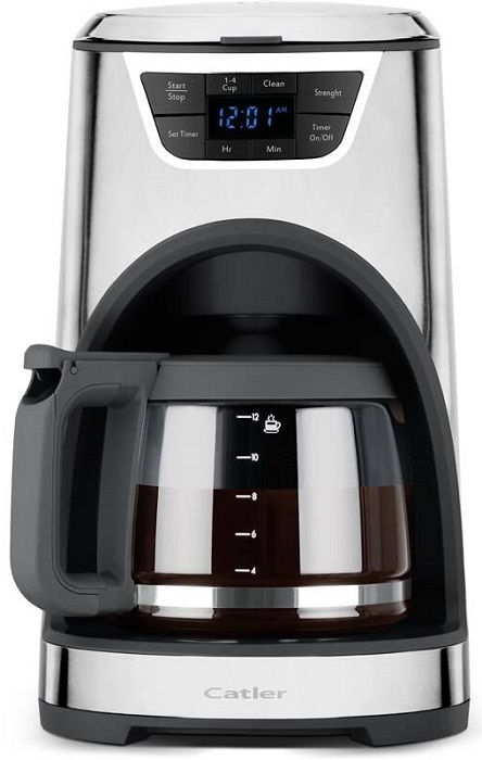 Kávovar na překapávanou kávu Catler CM 4010 / 1000 W / 1,8 l / LED displej / stříbrná Varianta: ivi1