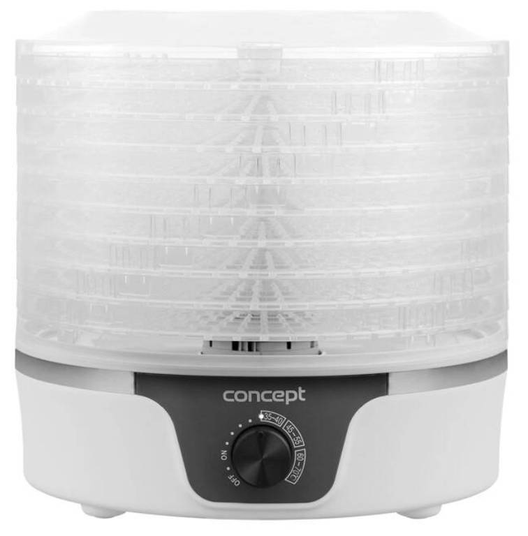 Sušička ovoce Concept SO1090 / 380 W / 9 pater / 35-70 °C / bílá/černá Varianta: ivi1