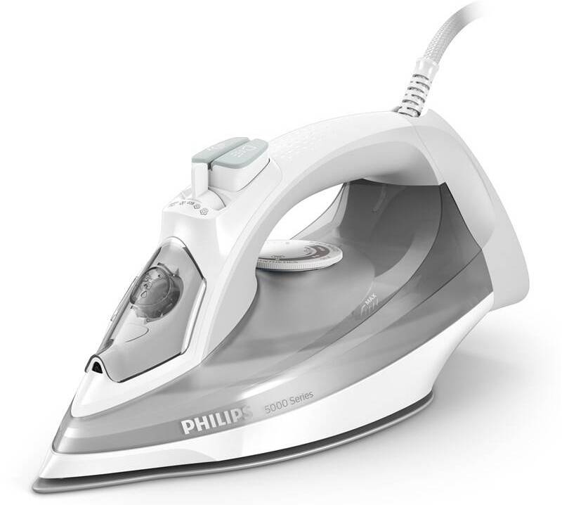 Žehlička Philips 5000 Series DST5010/10 / 2400 W / 0,32 l / 160 g/min. / bílá/šedá Varianta: ivi7