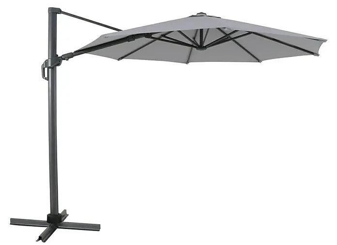 Náhradní potah na slunečník Sunfun Monaco / Ø 300 cm / světle šedá Varianta: ivi2