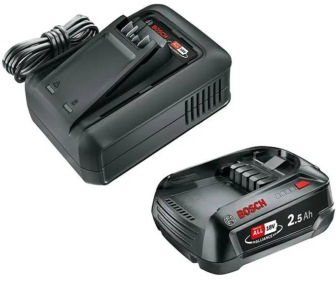 Startovací sada Bosch P4A QC AL18V-44 + 1x 2,5 Ah / černá Varianta: ivi2