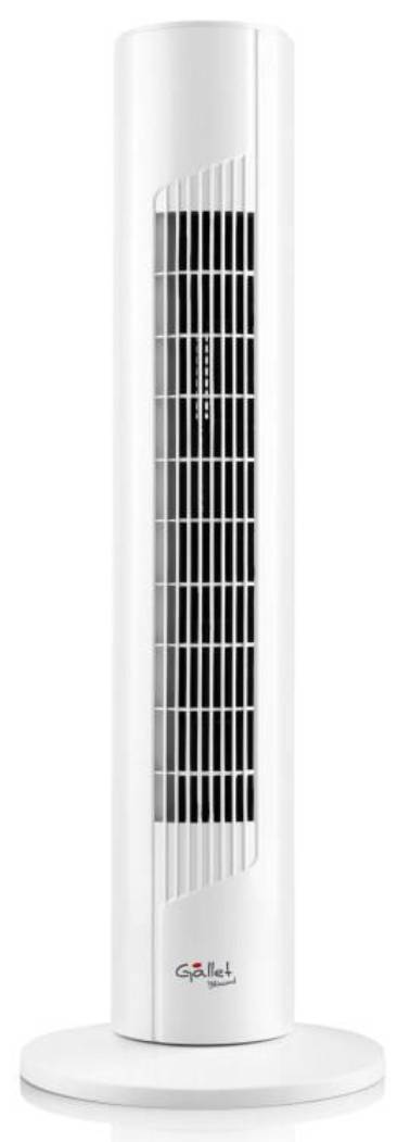 Sloupový ventilátor Gallet VEN 73T Blizzard / 45 W / 3 rychlosti / 50 dB / bílá Varianta: ivi2