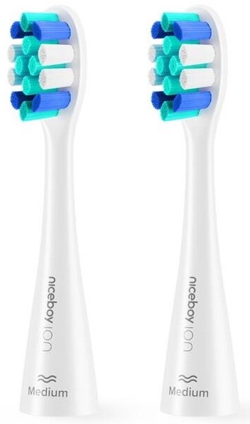 Náhradní hlavice Niceboy ION Sonic Lite Medium White / 2 ks / bílá Varianta: ivi1