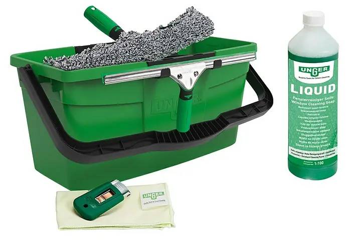 Sada na mytí oken Unger ErgoTec 6v1 / 12 l / plast / zelená Varianta: ivi1
