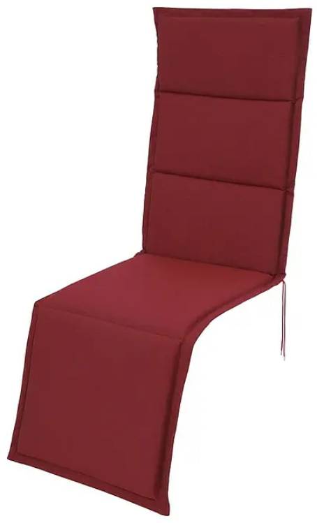 Polstr na židli Sunfun Elba / polyester/pěna/rouno / šňůrky / fixační pásek / bordeaux Varianta: ivi1
