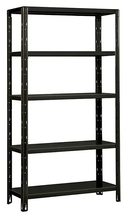 German Vysokozátěžový regál Regalux / 188 × 120 × 50 cm / 5 polic / 200 kg na polici / černá Varianta: ivi1