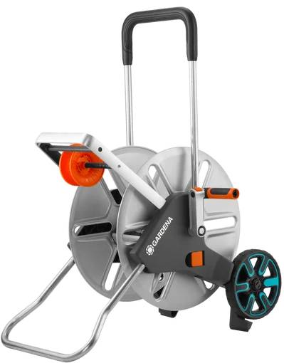 Kovový vozík na hadici Gardena CleverRoll L Easy (18550-20) / kovová konstrukce / šedá / oranžová / modrá Varianta: ivi1
