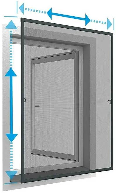 Síť proti hmyzu Easy Life Basic / 60–70 × 100–120 cm / šedá Varianta: ivi1