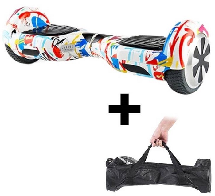 Hoverboard Eljet Premium Crazy White / 12 km/h / 20 km / nosnost 100 kg / vícebarevná Varianta: ivi1