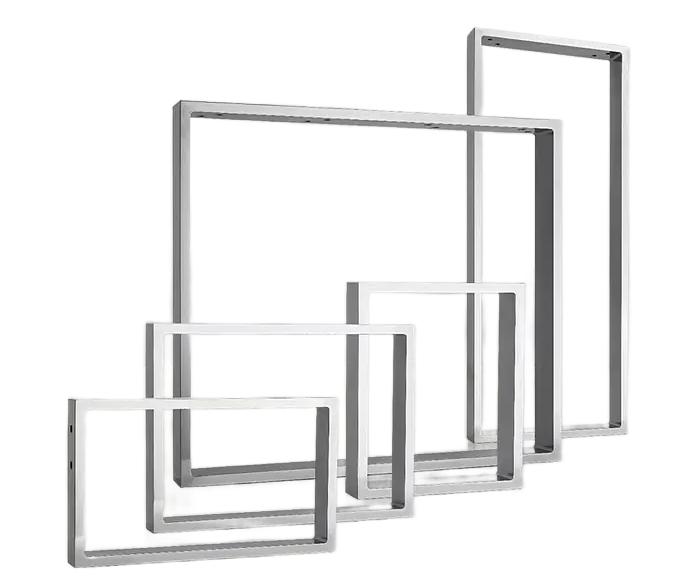 Noblewood Stolová noha Noble Wood Pur Iternal / 112 × 450 × 80 mm / 2 ks / stříbrná Varianta: ivi1