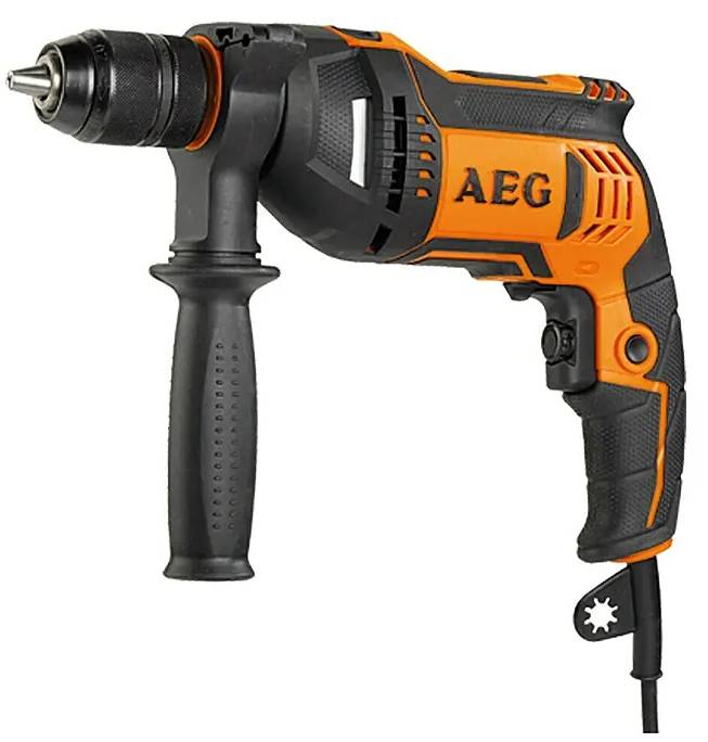 Příklepová vrtačka AEG Powertools SBE 705 RE / 705 W / 2800 ot./min. / 25600 úderů/min. / černá/oranžová Varianta: ivi1