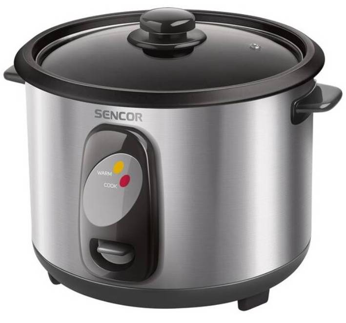 Rýžovar Sencor SRM 1000SS / 400 W / 1 l / 0,8 kg / nerez/černá Varianta: ivi1