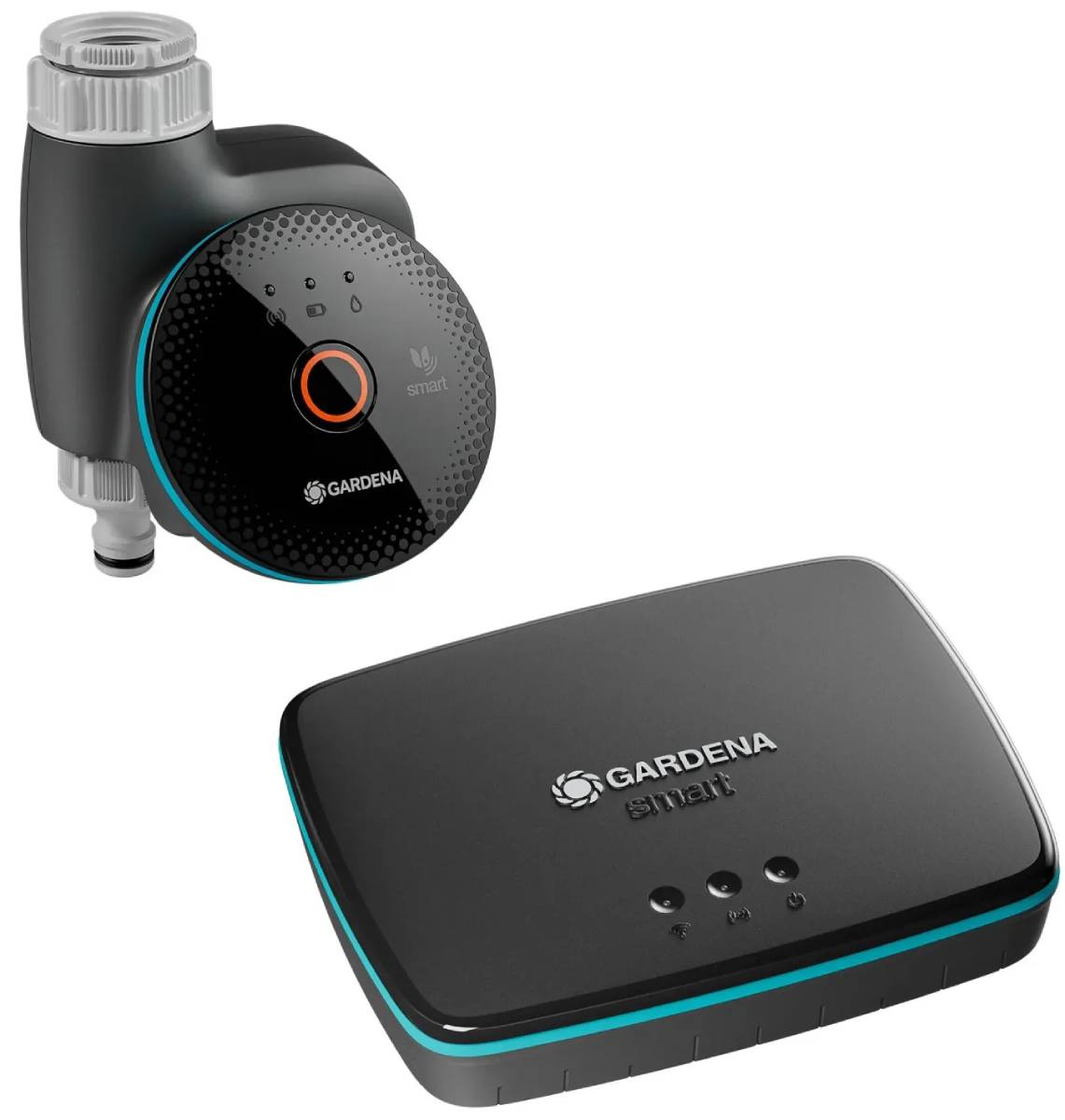 Zavlažovací počítač Gardena Smart System - sada (19043-20) / se smart gateway / černá / zelená Varianta: ivi1