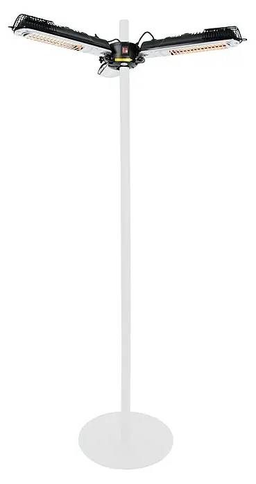 Závěsné halogenové topidlo na slunečník SunRed PH10 / 45,5-100 cm / 2000 W / 3 úrovně výkonu / černá Varianta: ivi1