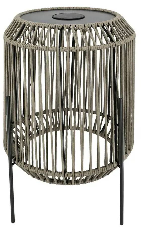 German Solární lucerna / 43,5 x 43,5 x 61 cm / 1500 mAh / teplá bílá / antracitová Varianta: ivi1