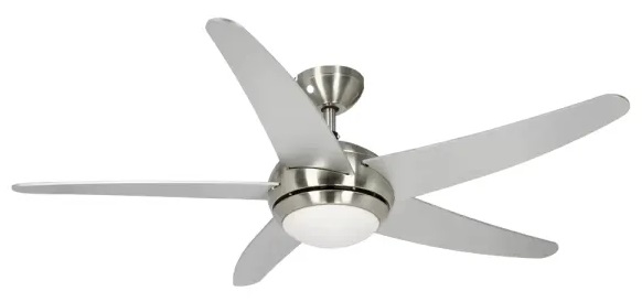 Stropní ventilátor s osvětlením Voltomat AIR Fabiola / 80 W / ø 132 cm / stříbrná Varianta: ivi1