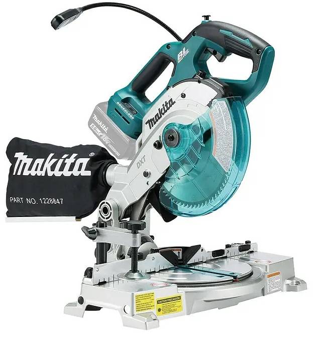 Aku pokosová pila Makita DLS600Z / BEZ AKUMULÁTORU A NABÍJEČKY / 18 V / 5000 ot./min. / Ø kotouče 165 mm / modrá/černá Varianta: ivi1