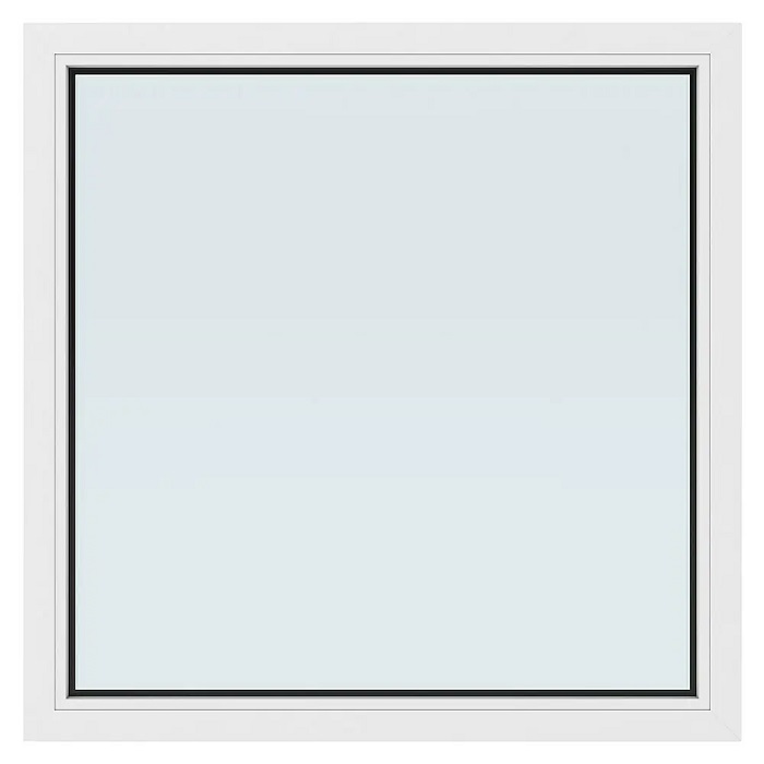 Plastové okno Solid Elements New Basic FIX / 100 x 100 cm / trojsklo / bílá Varianta: ivi1