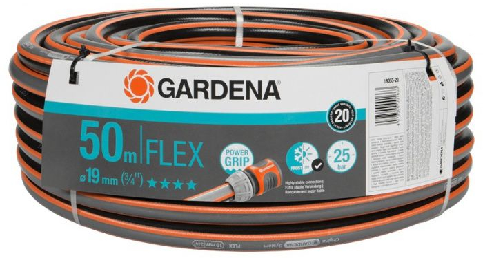 Zahradní hadice Gardena Comfort Flex (18055-20) / 50 m / Ø 19 mm / 25 bar / oranžová/černá Varianta: ivi1