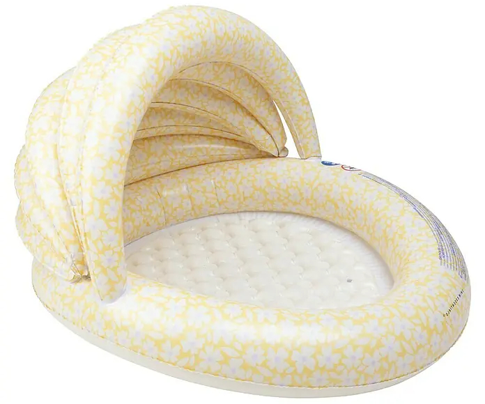 Nafukovací bazén se stříškou Swim Essentials Florish Yellow / Ø 100 cm / 60 l / se stříškou / žlutá Varianta: ivi1