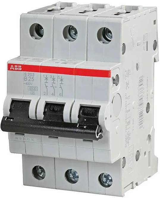 Jistič ABB S203-B25 / 25 A / 3 póly / šedá Varianta: ivi1
