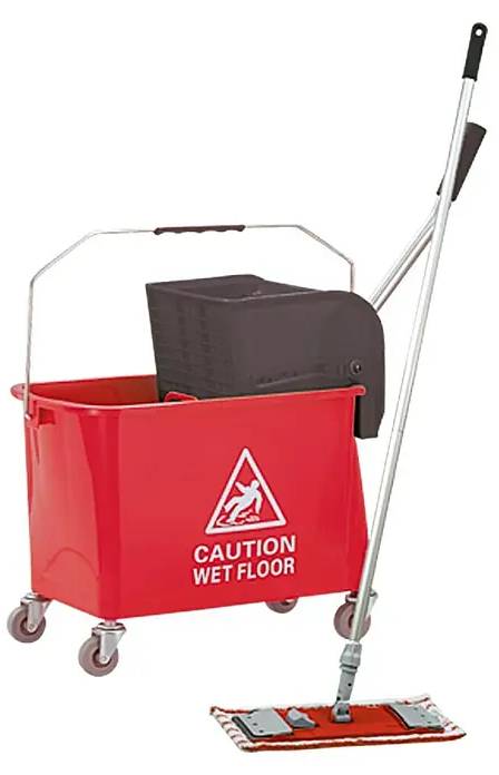 Profi Depot Sada na čištění podlah / 15 l / plast/mikrovlákno / červená Varianta: ivi1