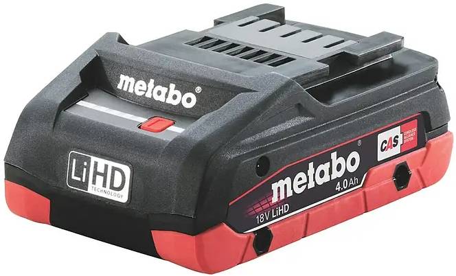 Akumulátor Metabo CAS 18V / 4 Ah / LiHD technologie / černá / červená Varianta: ivi1