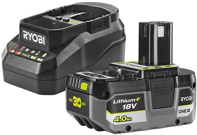 Set baterie a nabíječky Ryobi ONE+ RC18120B-140X /  4 000 mAh / 18 V / černá / žlutá Varianta: ivi2