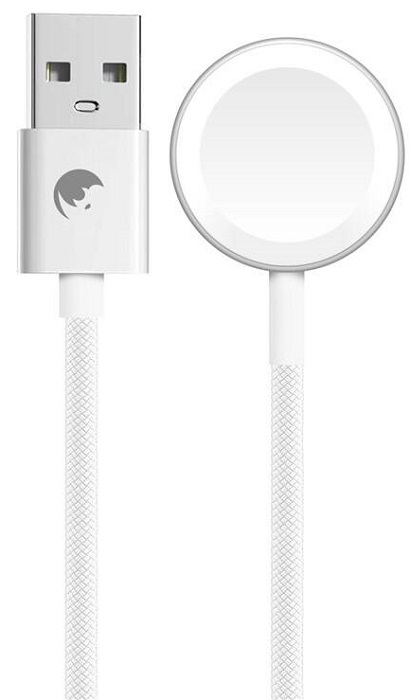 Nabíjecí kabel RhinoTech USB-A pro Apple Watch / 100 cm / bílá Varianta: ivi1