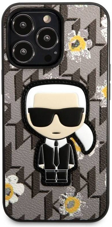 Kryt Karl Lagerfeld Ikonik Flower na mobil Apple iPhone 13 Pro / šedá Varianta: ivi1