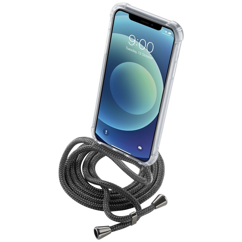 Kryt s černou šňůrkou na krk CellularLine Neck-Case na mobil Apple iPhone 11 Pro / průhledná Varianta: ivi1