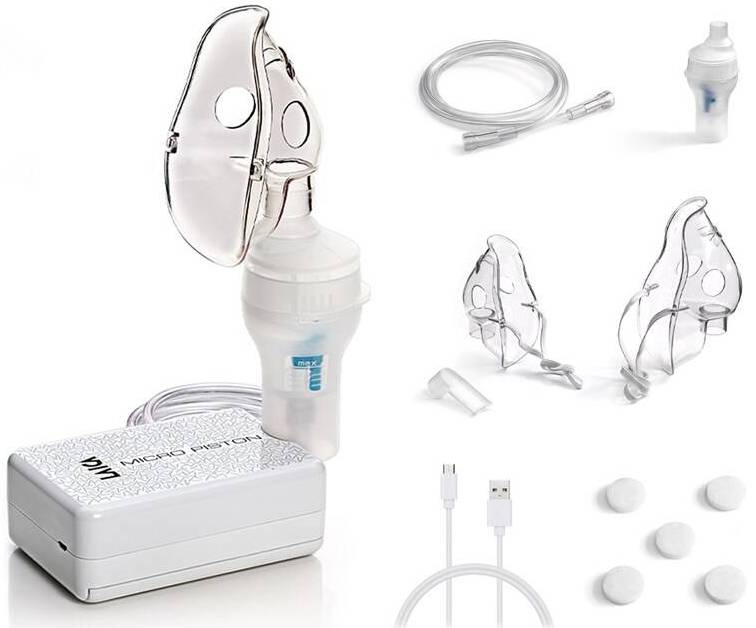 Inhalátor kompresorový Laica NE3002 / pro děti i dospělé / výkon 0,3 ml/min / bílá Varianta: ivi1