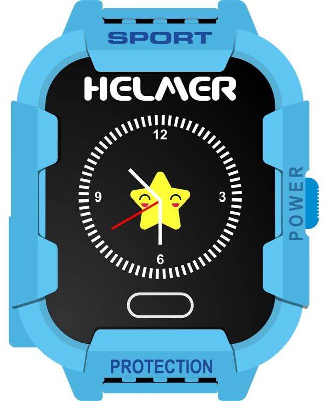 Chytré hodinky Helmer LK 708 / 1,44" (3,65 cm) displej / Bluetooth / 400 mAh / modrá Varianta: ivi1