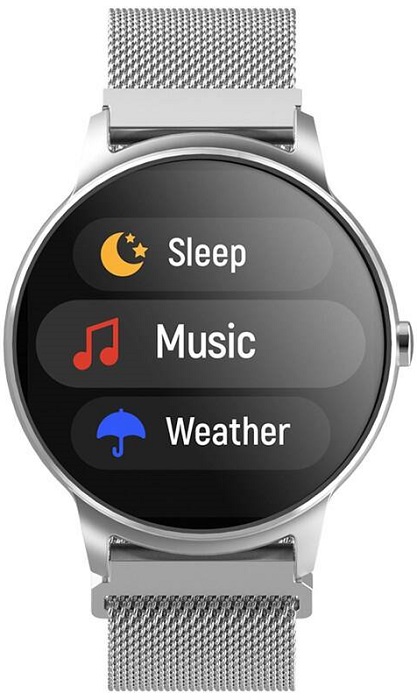Chytré hodinky Forever ForeVive 2 SB-330 / 1,3" / Bluetooth / IP68 / stříbrná Varianta: ivi2