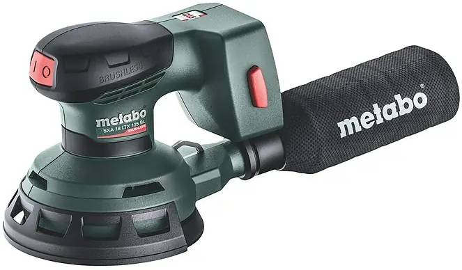 Aku excentrická bruska Metabo SXA 18 LTX 125 BL / bez akumulátoru a nabíječky / Ø 125 mm / černá / zelená Varianta: ivi1