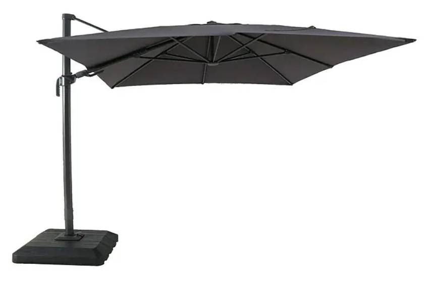 Závěsný slunečník Sunfun Capri / 300 x 350 cm / hliník/polyester / 220 g/m² / antracitová Varianta: ivi1