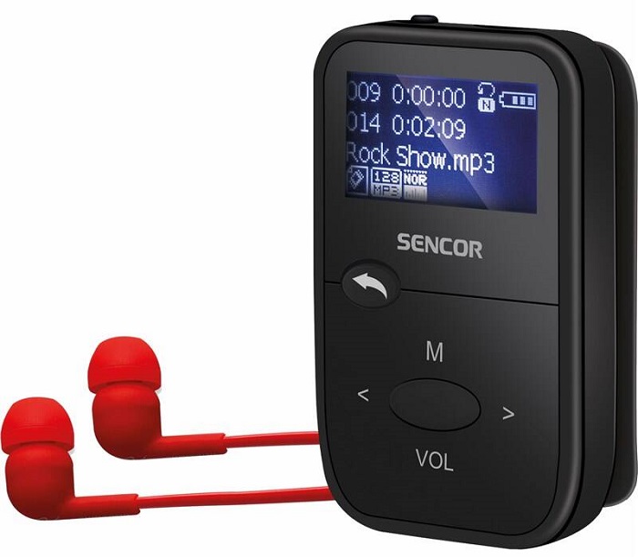MP3 přehrávač Sencor SFP 4408 BK / 8 GB / černá Varianta: ivi2