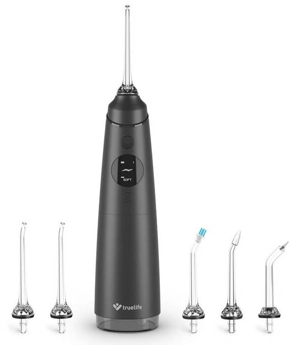 Ústní sprcha TrueLife AquaFloss Compact C300 Black / 0,3 l / 0,5-7,5 barů / LED displej / černá Varianta: ivi1