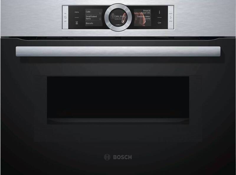 Vestavná kompaktní trouba Bosch Serie 8 CMG656BS1 / 45 l / 3600 W / 13 programů / nerez Varianta: ivi1
