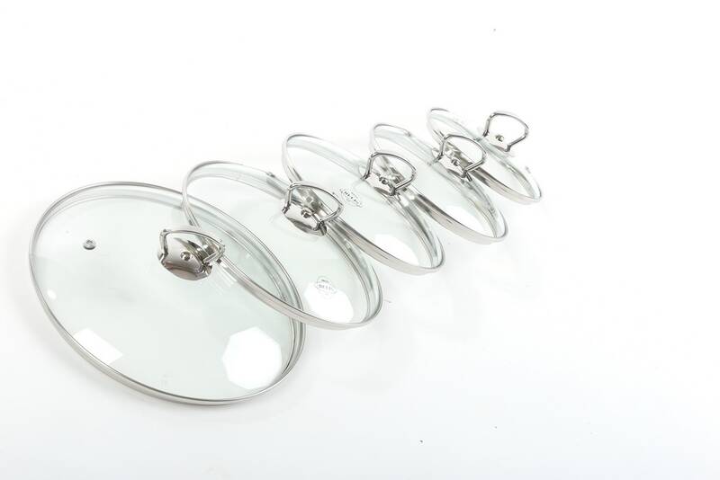 Poklice Sfinx / 28 cm / stříbrná/transparentní Varianta: ivi1